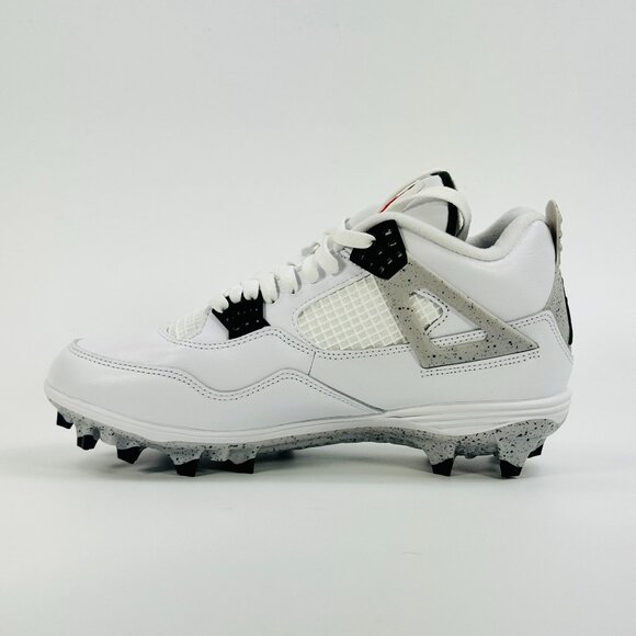 Jordan 4 Retro TD \'White Cement\' HQ0207-106 Football size 10.5 main image 8